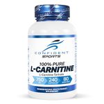 L-Carnitine Tartrate - 240 Easy to Swallow Pre-Workout L-Carnitine Capsules to Help Aid Muscle Recovery Process, Support Muscle Tissue Repair, 80 Servings