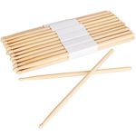 YAYODS 12 Pairs Drum Sticks 5A, Maple Drumsticks, Non-slip Wood Drum Sticks Wood Tip Drumstick for Kids Students Adults Beginners