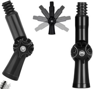 Universal Joint Angle Adaptor for Telescoping Extension Pole, (Head Only, No Standard Pole) Versatile for Window Cleaning, Gutter Cleaning, Light Bulb Changing, Painting & More 2 Pack