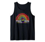 Proud Mama LGBT-Q Flag Rainbow Gay Pride Month For Mother Tank Top