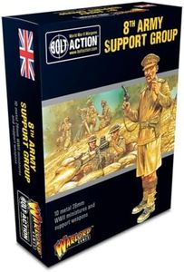 Grupo de apoyo del 8º ejército – Miniaturas de metal a escala de 28 mm para acción de pernos de Warlord Games – Miniaturas altamente detalladas de la Segunda Guerra Mundial para juegos de guerra de