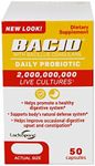 Bacid Daily Probiotic | 50 Capsules | Dietary Supplement for Digestive Health | 2 Billion Bacillus Coagulans Live Cultures