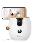 Furbo Mini 360° NEW Pet Camera: Home Security Cam, Rotating Treat Dispenser w/Phone App, Smart Indoor Cam with 2-Way Speaker & Night Vision. No Subscription Needed. Standard See, Talk, & Toss Features