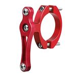 Loom Tree Bicycle Water Bottle Cage Holder Clamp-Clip Handlebar Mount Adapter Red