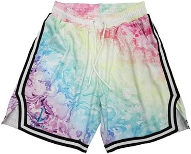 TPAZGHE Men's Basketball Shorts Athletic Mesh Quick Dry Gym Workout Training Shorts with Pockets Sports Streetwear (A010,XS)