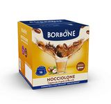 Caffè Borbone Nocciolone - Hazelnut flavored Cappuccino - 64 Capsules (4 packs of 16) - Compatible with Nescafè®* Dolce Gusto®* Coffee Machines