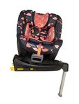 Cosatto Come & Go 360° Rotate Car Seat - 0-4 Years (0-105cm), iSize, ISOFIX, Side Impact Protection, Anti Escape, Extended Rear Facing, Includes Base (Pretty Flamingo)