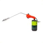 ROCKETFIRE Fire Starter Torch | Perfect Propane Torch Head, Grill Gun, Charcoal Torch | Compatible with Bernzomatic Propane & MAP/PRO Fuels | Stainless Steel Tri-Flame Tip | Fuel NOT Included | Red