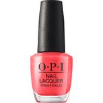 O.P.I Nail Lacquer | I Eat Mainly Lobster (Red) | 15 ml | Long-Lasting, Glossy Nail Polish | Fast Drying, Chip Resistant