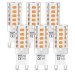 G9 LED Bulbs Warm White 3W, No Flickering, 3000K, Equivalent 25W G9 Halogen Light Bulbs, Non-Dimmable, 6 Pack