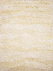 Hauteloom Kettering Wool Runner Rug - Abstract Ombre Faded Striped - Contemporary Modern Minimalist Transitional Scandinavian - High Pile - Cream, Ivory, Yellow, Neutral, Off - 4' x 10'