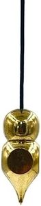 Double Ball Pointed Pendulum – Healing Metal Pendulums – Gold Ball Pointed Steel Copper Pendulum – Dowsing Pendulum for Divination, Meditation – High Energy Pendulo de Bronce Pendulos de Mesa MN 31
