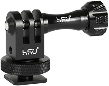 HSU Adaptador de Zapata Fría para GoPro, Montura de Trípode de Aleación de Aluminio para Cámaras de Acción Hero 13/12/11/10/9/8/7/6/5/4/3