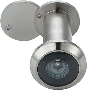 Forliggio Peephole Front Door Viewer with Privacy Cover, One-Way 220 Degrees in Satin Nickle