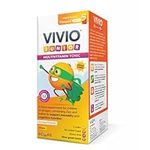 VIVIO Junior Multivitamin Tonic for Kids – 12 Added Vitamins Plus Zinc & Iodine to Support Your Child’s Immunity & Cognitive Function - Orange - 250ml