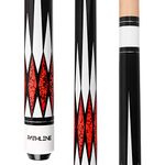 Pathline Pool Cue Stick - 58 inch Canadian Maple Billiard Pool Stick (Red 20oz)