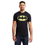 DC Comics Men's Batman Logo T-shirt T Shirt, Black, XXL UK