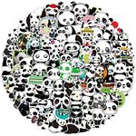 100 Pieces Panda Stickers,Cool Funny DIY Panda Stickers for Computer, Luggage, Guitar, Bottle, Refrigerator, Phone, Laptop Birthday Cute Animal Decorations