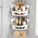TAILI Suction Corner Shower Caddy, 