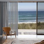 Graywind Manual Vertical Blinds Blackout, Privacy Blinds Free Wand or Cord Control Reversible, Vertical Blinds for Windows Complete Track Slats Set for Patio Sliding Glass Door, Light Grey