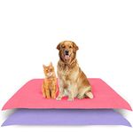 Amorite Medium Reusable Dog Pee Pad 100 X 70 Salmon Rose + Violet Pack of 2 | Waterproof Toilet Mat for Dogs | Puppy Pee Pads Alternative | Non-Slip Pee Mat for Dogs and Puppies