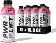 Whey Protein Water Sports Drink by PWR LIFT | Berry Strawberry | Keto, Vitamin B, Electrolytes, Zero Sugar, 10g of Protein | Post-Workout Energy Beverage | 16.9 Fl Oz (Pack of 12)