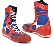 USI UNIVERSAL THE UNBEATABLE Boxing Shoes, 701 Boxing Boots, Boxing Shoes for Men & Women, Fabric/Suede Combination Upper, 3 Pivot Point Moulded Rubber Sole (Size 7 UK/Ind)