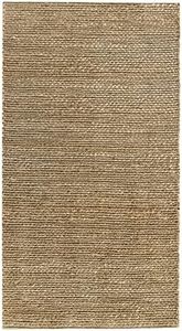 HAMID - Giralda Jute Rug, 100% Natural Jute Fibre, Hand Woven, Soft Rug and High Strength, Living Room, Dining Room, Bedroom, Hallway Rug - Natural (110 x 60 cm)