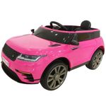 PS Global 12V Kids Electric Ride On SUV with Parental Remote 12v Motor Two Motors Music Lights Suspension Wheels Headlights Horn for 3-6 Years (Pink)