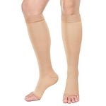 FOWLNEST Cotton Medical Compression Stockings for Varicose Veins Class 2 Knee Length for men and women| Compression Socks | dvt stockings for women | Stockings for Men & Women | Varicose Vein Stockings -Knee Length-XL