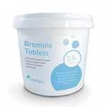 ClearSpa Bromine Tablets 2.5kg - Slow Release 20g Tablets - Suitable for Hot Tub, Spa and Swimming Pool Water Treatment