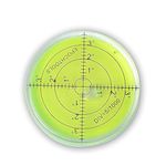 Circular Bubble Level, Spirit level Round Bubble Level Measuring Instruments Tool Universal Protractor Tool (66x10mm)