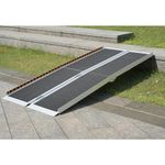 6FT Wheelchair Ramp 72''Lx31.3''W FACHNUO TOOL Non-Skid Aluminum Ramp with Handle Handicap Ramps Portable Mobility Scooter Ramps for Home, Steps, Stairs, Entry, Threshold, Doorways, Vans