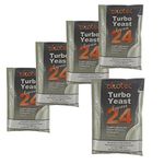 5X Alcotec 24 Pure Turbo Yeast Packets 14% 24hrs Homebrew Moonshine Vodka Wash