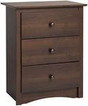 Fremont 3-Drawer Tall Nightstand, Espresso