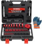 GEAROLL Bearing Press Kit, 43 Piece Bearing Race and Seal Driver Set, Bearing Race Punch Set with Seal Driver and Bearing Adapters, Bearing Seal Driver Kit for Bearing Installation