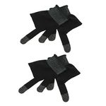 ULTECHNOVO 2Pcs Screen touch gloves cell phone High Sensitivity Gloves man carbon fiber Touchscreen Game Gloves Two-finger Gloves finger cots intelligent Mobile Phone Gaming Gloves