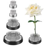 Fzyisw 4Pcs Flower Frog, Round Kenzan Frog Flower, Frog Flower Holder, Flower Fixed Tools with Brass Needle, Flower Frogs for Arrangements Vase Flower Home DIY Craft (2.2Cm/3.6Cm/4.8Cm)