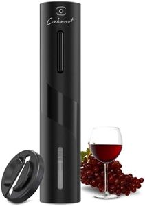 COKUNST Electric Wine Opener, Battery Operated Wine Bottle Openers with Foil Cutter, One-click Button Reusable Automatic Wine Corkscrew Remover for Wine Lovers Gift Home Kitchen Party Bar Wedding