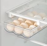 Cool Cook Refrigerator Organizer Bins with Handle, Pull-Out Fridge Drawer Organizer, Freely Pullable Refrigerator Storage Box with.Fridge Egg