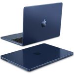 FINTIE Case Compatible with MacBook Air 13.6 inch (2024/2022) M3/M2 Chip Model A3113 A2681, [100% Corresponds to Official Colour] Premium Ultra Slim Matte Case Fit Macbook Air 13.6", Frost Midnight