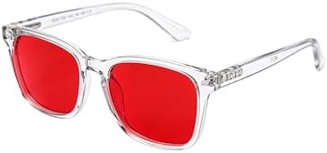 TIJN Sleep Glasses for 99.9% Blue Green Light Blocking Dual AR Coatings Red Lens for Computer Gaming Reduce Eyestrain