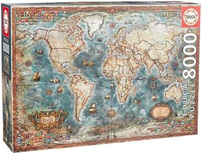 Educa - 8,000-piece Puzzle for Adults | Historical World map | Includes Missing Piece Service | Ages 14 and up (18017)