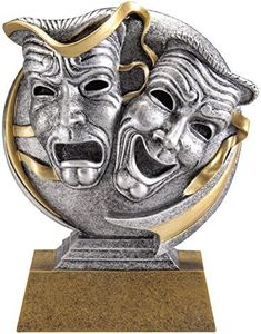 Drama Motion Xtreme 3D Trophy - Theater Award - 5 Inch Tall - Customize Now - Decade Awards