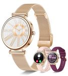 SOGRACE Smart Watch for Women [Make/Receive Call] 1.27" HD Screen Fitness Trackers 100+Sport Modes Heart Rate Sleep Monitor Pedometer Waterproof Womens Watch for Android iOS Phone Rose Gold