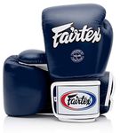 Fairtex BGV1 Muay Thai Boxing Training Sparring Gloves for Men, Women, Kids| Premium Quality, Light Weight & Shock Absorbent 12 oz Boxing Gloves -Blue/Black/White