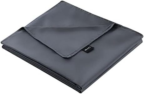 ZonLi 80''x87'' Dark Grey Duvet Cover for Weighted Blanket, King Size Breathable Soft Removable Duvet Cover for All Season
