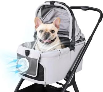 Beberoad Pet Stroller Cooling Fans Pad, 3-Sided Airflow
