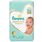 Pampers Premium Baby Care Green Diapers (6 - 10 kg) 62 Pcs