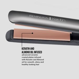 Remington Keratin Hair Straightener – Ceramic Plates, Salon Quality